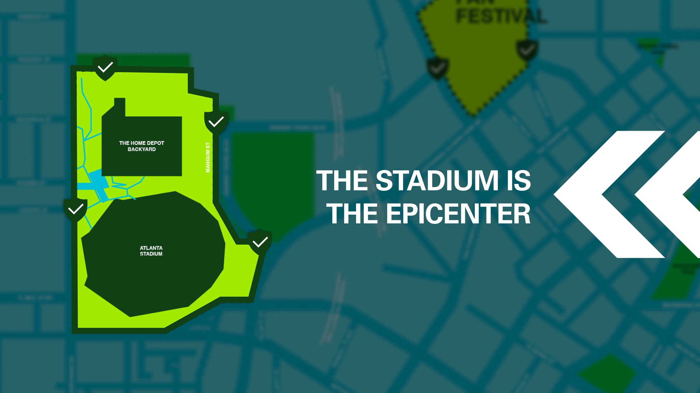 The stadium is the epicenter.