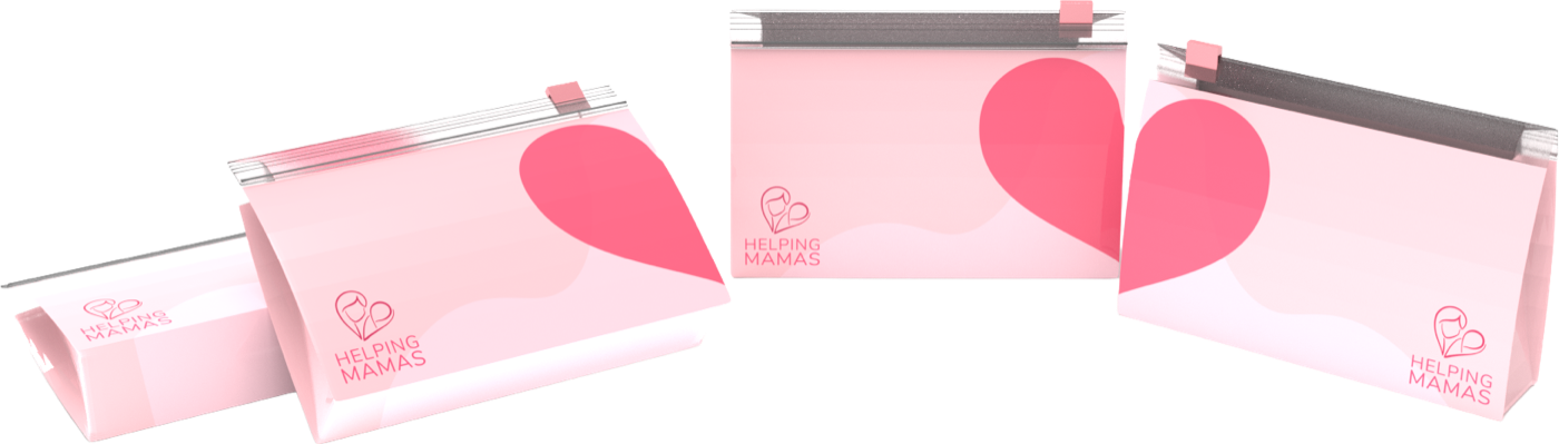 Rose vacuum-sealed kit packs with a heart graphic.