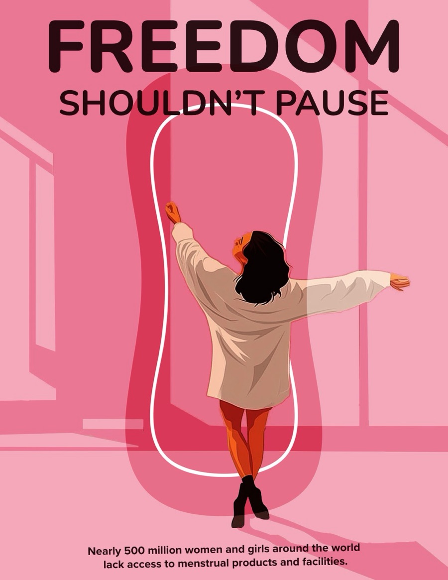 Campaign poster: Freedom shouldn’t pause.